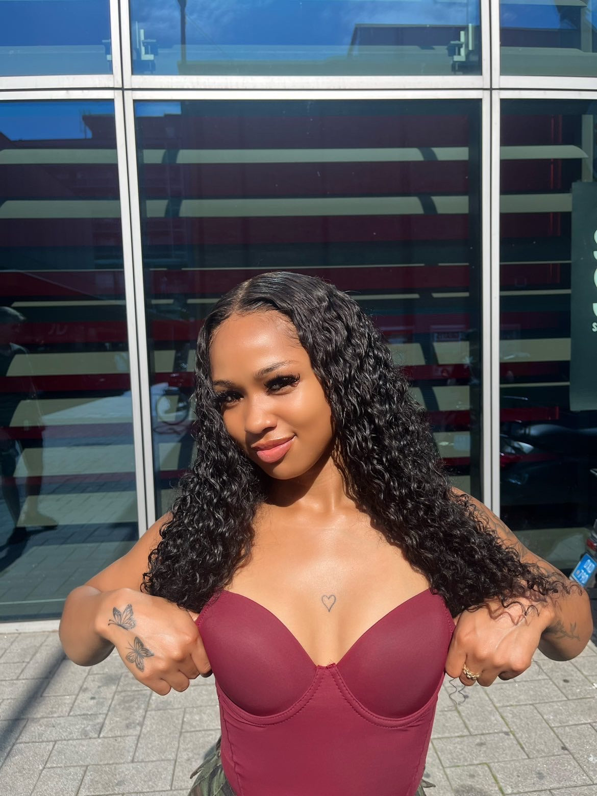 Push up body bordeaux